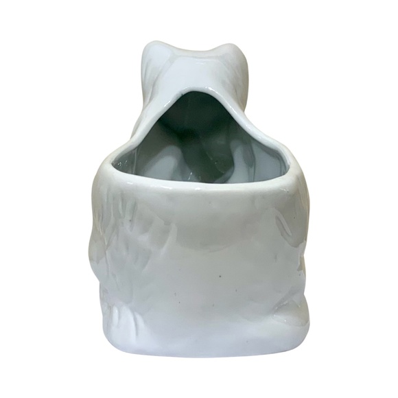 Mama Cat Holding Baby Kitten Planter Figurine, Ceramic, Vintage - (1950's) - Picture 6 of 10